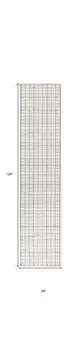 10' Gray And Ivory Geometric Washable Runner Rug