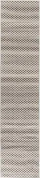 8' Beige And Black Geometric Washable Runner Rug