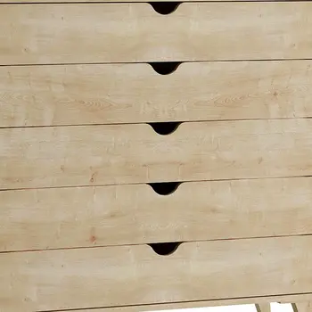 36" Natural Wood Five Drawer Dresser