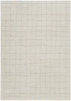 4' X 6' Gray And Ivory Abstract Area Rug
