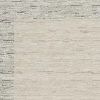 4' X 6' Gray And Ivory Striped Area Rug