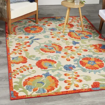 4' X 6' Gray And Ivory Striped Area Rug