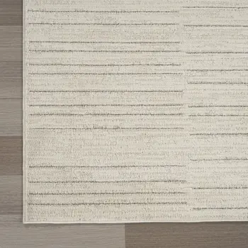 4' X 6' Gray And Ivory Abstract Area Rug