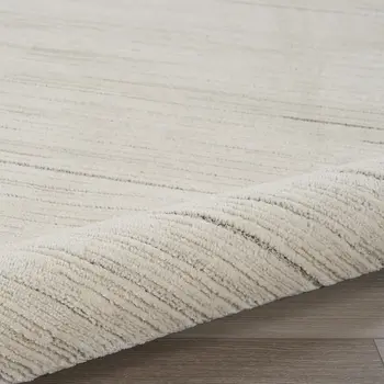 4' X 6' Gray And Ivory Abstract Area Rug