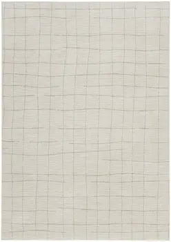 5' X 7' Gray And Ivory Abstract Area Rug