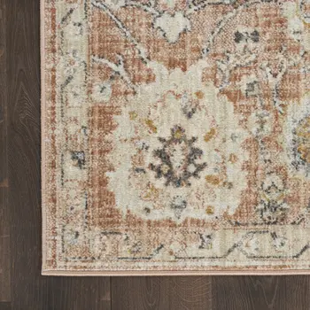 5' X 7' Gray And Ivory Striped Area Rug