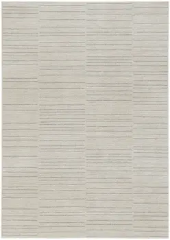 5' X 7' Gray And Ivory Abstract Area Rug