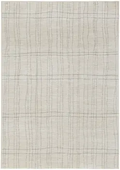 5' X 7' Gray And Ivory Abstract Area Rug
