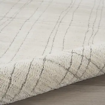 5' X 7' Gray And Ivory Abstract Area Rug