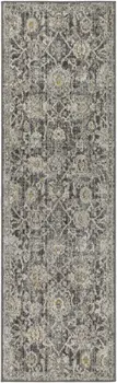 5' X 7' Gray And Silver Abstract Area Rug