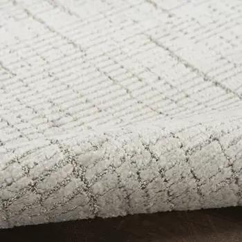 5' X 7' Gray And Silver Abstract Area Rug
