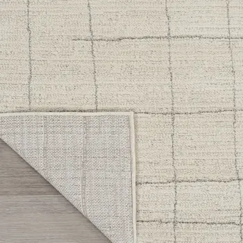 6' X 9' Gray And Ivory Abstract Area Rug