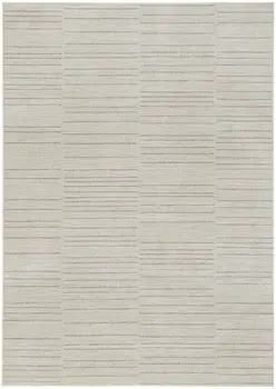 6' X 9' Gray And Ivory Abstract Area Rug