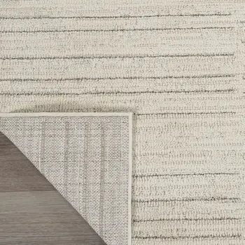 6' X 9' Gray And Ivory Abstract Area Rug