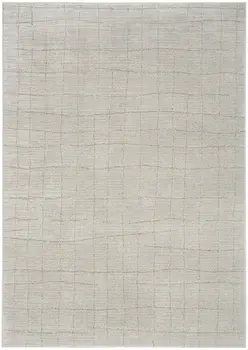 6' X 9' Beige And Gray Abstract Area Rug