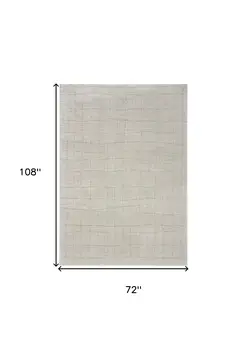 6' X 9' Beige And Gray Abstract Area Rug