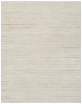 8' X 10' Gray And Ivory Abstract Area Rug