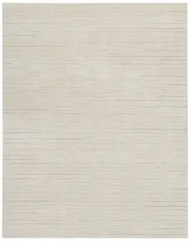 8' X 10' Gray And Ivory Abstract Area Rug