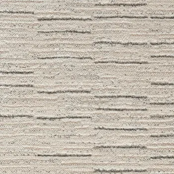 8' Gray And Ivory Abstract Runner Rug