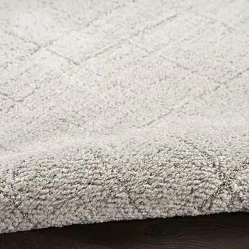 8' Beige And Gray Abstract Runner Rug