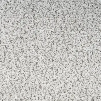 5' X 7' Silver Shag Area Rug