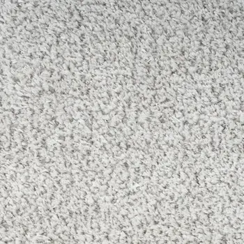 5' X 7' Silver Shag Power Loom Area Rug