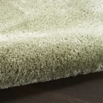 5' X 7' Green Shag Area Rug