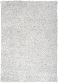8' X 10' Silver Shag Area Rug