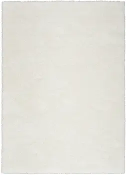 8' X 10' Ivory Shag Area Rug