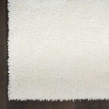 8' X 10' Ivory Shag Area Rug