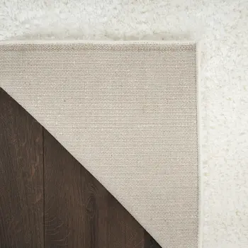 8' X 10' Ivory Shag Area Rug