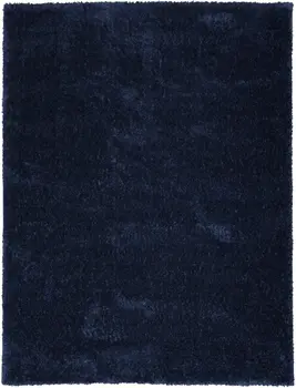 8' X 10' Navy Blue Shag Area Rug