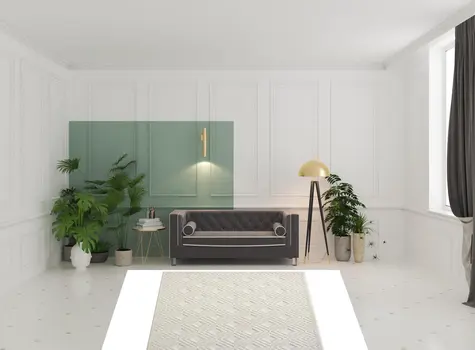 8' X 10' Ivory Geometric Area Rug
