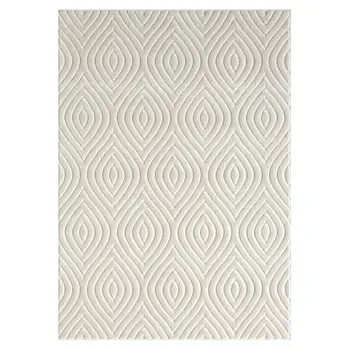 8' X 10' Ivory Trellis Area Rug