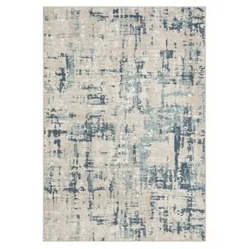 5' X 7' Gray Abstract Area Rug