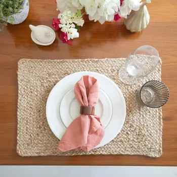 19" Set of Four Natural Jute Placemats