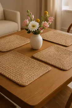 19" Set of Four Natural Jute Placemats