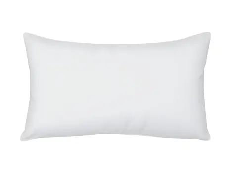 16" X 24" White Lumbar Throw Pillow Insert