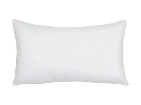 16" X 24" White Lumbar Throw Pillow Insert