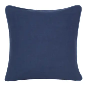 20" Blue and Red Cheetah Throw Pillow with Embroidery