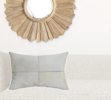 Ivory Lumbar Throw Pillow