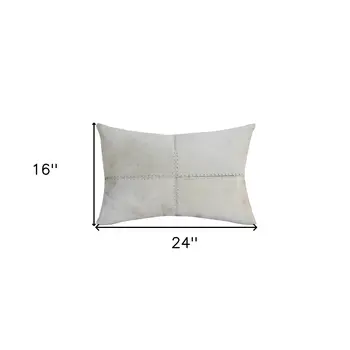 Ivory Lumbar Throw Pillow
