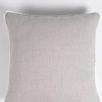 Set of Two 18" Gray Cotton Throw Pillow Covers