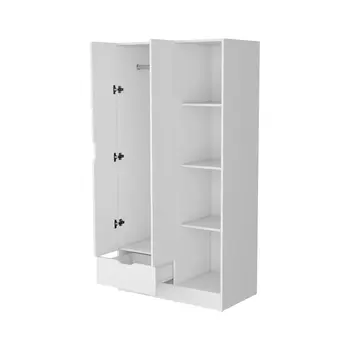 35" White Drawer Combo Dresser