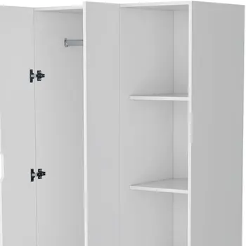 35" White Drawer Combo Dresser
