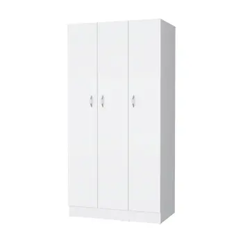 35" White Two Drawer Combo Dresser