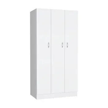 35" White Two Drawer Combo Dresser