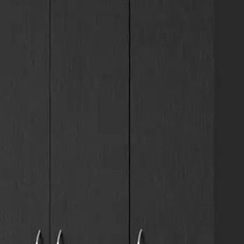 35" Black Two Drawer Combo Dresser