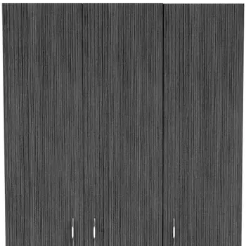 35" Dark Gray Two Drawer Combo Dresser