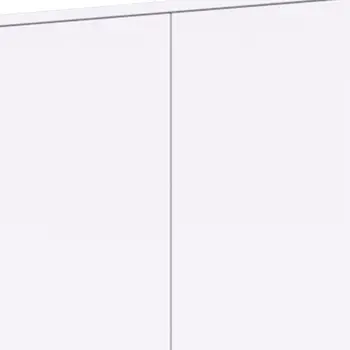 23" White Two Drawer Combo Dresser